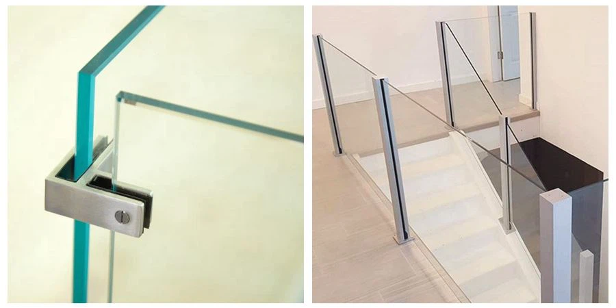 tempered glass stair railing-1