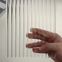 Patterned Glass Rau Da Dej Qhov Rooj