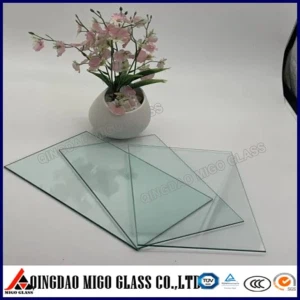 Txiav Clear Sheet Glass Rau Daim Duab Ncej